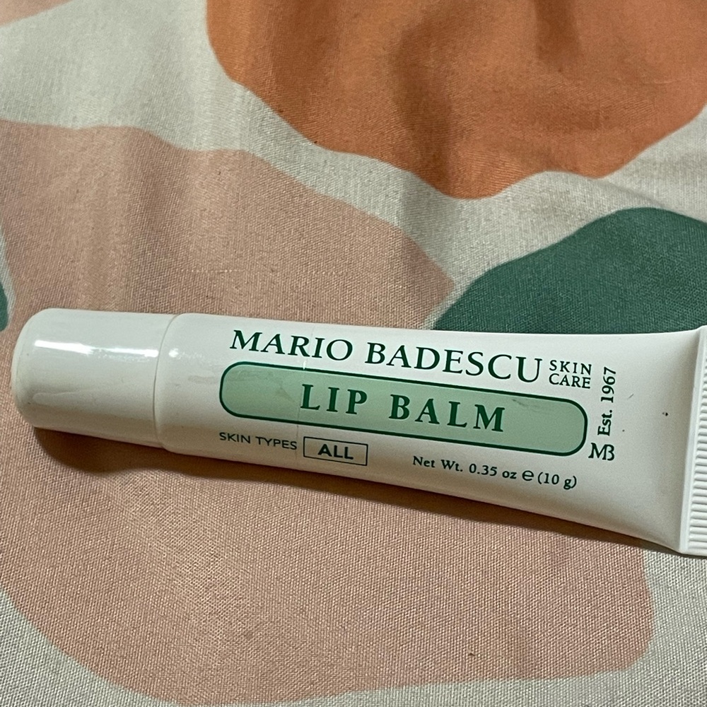 Mario Badescu Lip Balm in White and Green Tube
